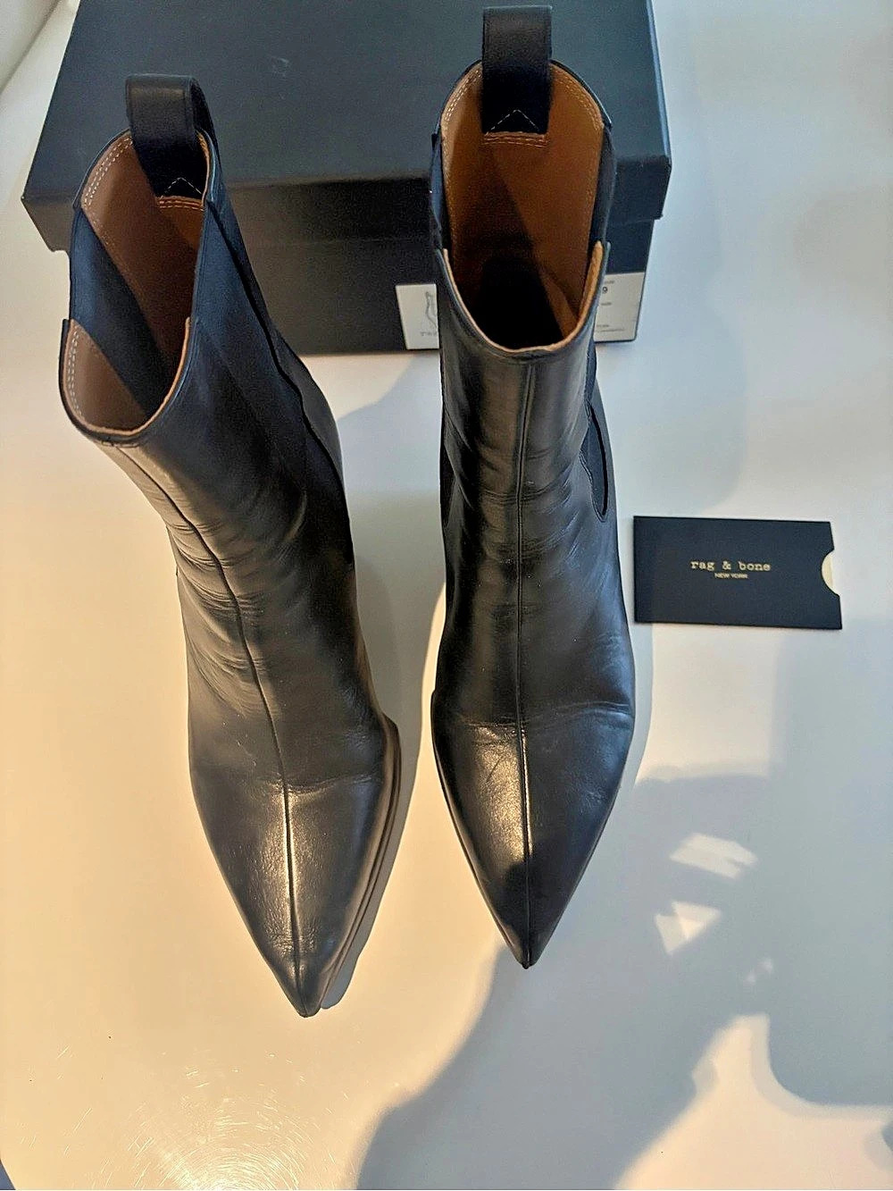 rag & bone Eclipse Chelsea Boot Black Ankle Boots US 9